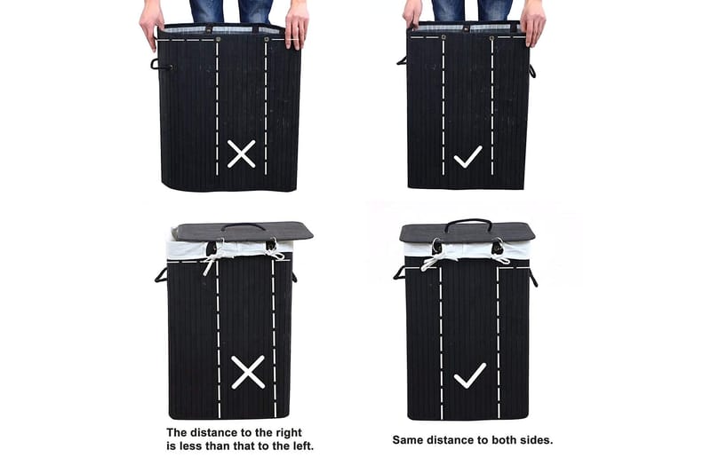 Tvättkorg Traci 72L Bambu - Songmics - Tvättkorg