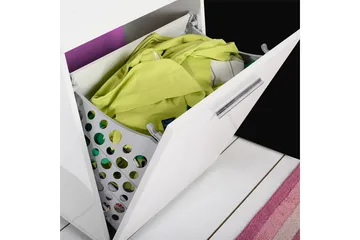 Tvättkorgsskåp 52x83 cm - Vit - Förvaring - Klädförvaring - Tvättkorg