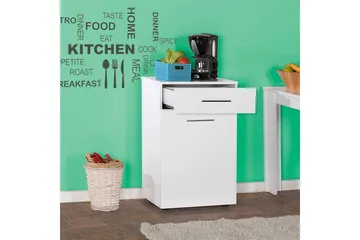 Tvättkorgsskåp 52x83 cm - Vit - Förvaring - Klädförvaring - Tvättkorg