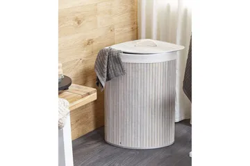 Tvättkorgar Matara Grå/vit - Grå/vit - Förvaring - Klädförvaring - Tvättkorg