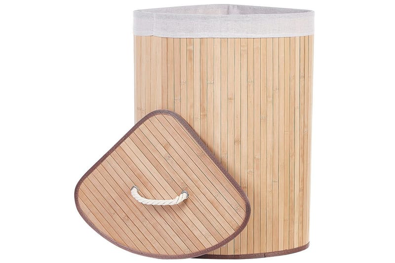 Tvättkorgar Matara Ljus trä/vit - Ljus trä/vit - Förvaring - Klädförvaring - Tvättkorg