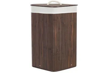 Tvättkorgar Matara Mörk trä/vit - Mörk trä/vit - Förvaring - Klädförvaring - Tvättkorg