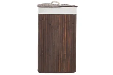 Tvättkorgar Matara Mörk trä/vit - Mörk trä/vit - Förvaring - Klädförvaring - Tvättkorg