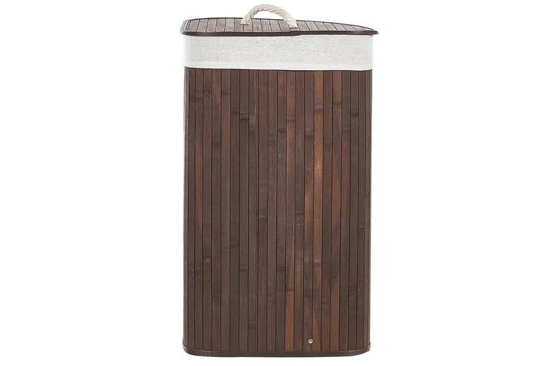 Tvättkorgar Matara Mörk trä/vit - Mörk trä/vit - Förvaring - Klädförvaring - Tvättkorg