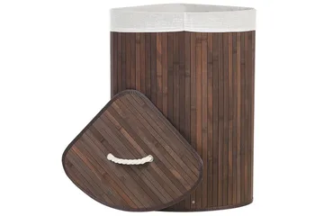 Tvättkorgar Matara Mörk trä/vit - Mörk trä/vit - Förvaring - Klädförvaring - Tvättkorg