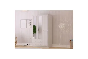 Kovric Garderobsskåp 105x210 cm - Matt Vit - Förvaring - Garderober & garderobssystem