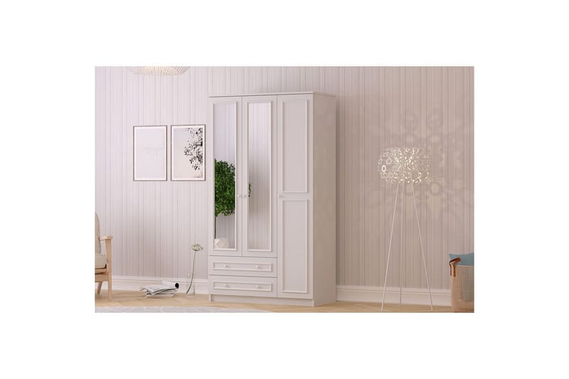 Kovric Garderobsskåp 105x210 cm - Matt Vit - Förvaring - Garderober & garderobssystem