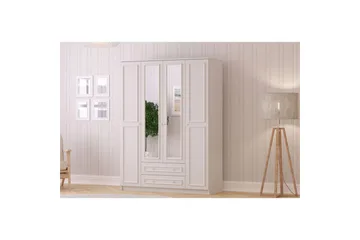 Kovric Garderobsskåp 140x210 cm - Matt Vit - Förvaring - Garderober & garderobssystem