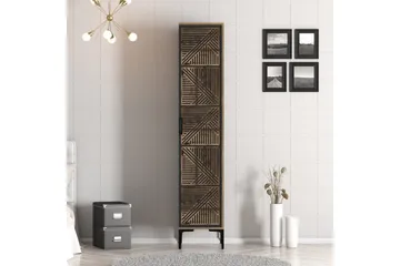 Kumsal Garderob 40x47,5 cm - Valnöt/Antracit - Förvaring - Garderober & garderobssystem