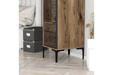 Kumsal Garderob 40x47,5 cm - Valnöt/Antracit - Förvaring - Garderober & garderobssystem