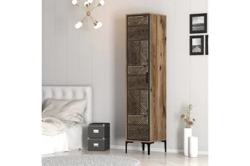 Kumsal Garderob 40x47,5 cm - Valnöt/Antracit - Förvaring - Garderober & garderobssystem