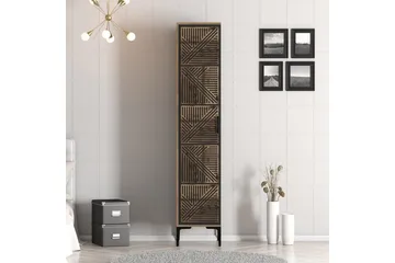 Kumsal Garderob 40x47,5 cm - Valnöt/Antracit - Förvaring - Garderober & garderobssystem