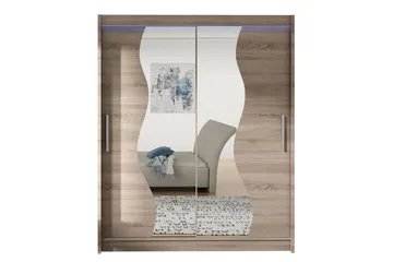 Leila Garderob med Spegel 150x200 cm