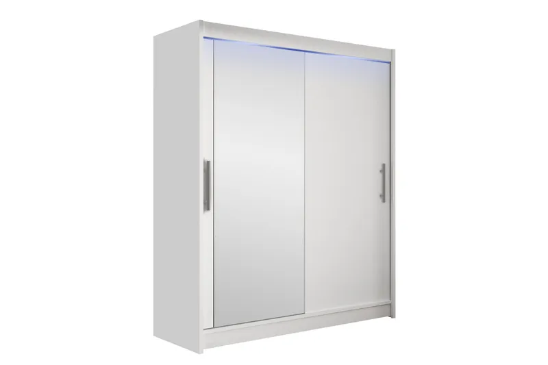 Leila Garderob med Spegel 150x200 cm - Vit - Förvaring - Garderober & garderobssystem
