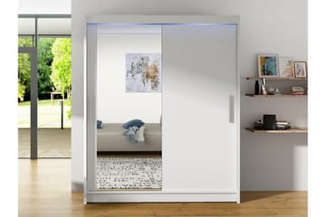 Leila Garderob med Spegel 150x200 cm - Vit - Förvaring - Garderober & garderobssystem