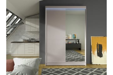 Liverpool Garderob m. Spegel 120x200 cm - Beige - Förvaring - Garderober & garderobssystem