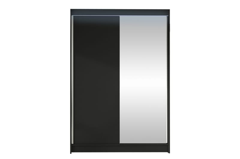 Liverpool Garderob m. Spegel 120x200 cm - Svart - Förvaring - Garderober & garderobssystem