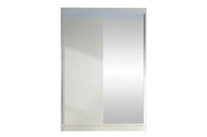 Liverpool Garderob m. Spegel 120x200 cm, Vit