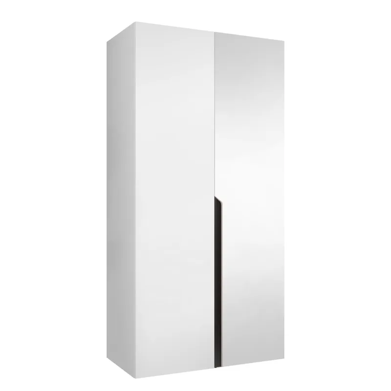 Milias Garderob med spegel 100x202 cm, vit