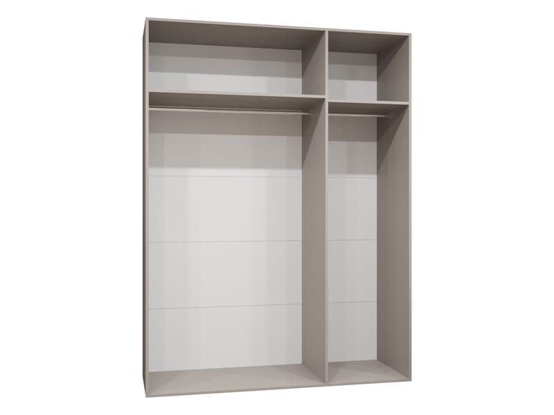 Milias Garderob med spegel 150x202 cm - Guld, svart - Förvaring - Garderober & garderobssystem