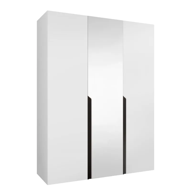 Milias Garderob med spegel 150x202 cm, vit