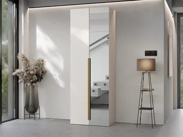 Myren Garderob med spegel 70 cm - beige - Förvaring - Garderober & garderobssystem