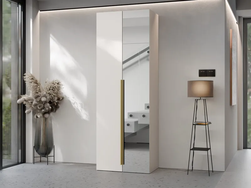 Myren Garderob med spegel 70 cm - beige - Förvaring - Garderober & garderobssystem