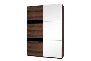 Najera Garderob 150x68,5x215 cm - Ek|Svart - Förvaring - Garderober & garderobssystem