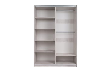 Najera Garderob 150x68,5x215 cm - Ek|Svart - Förvaring - Garderober & garderobssystem