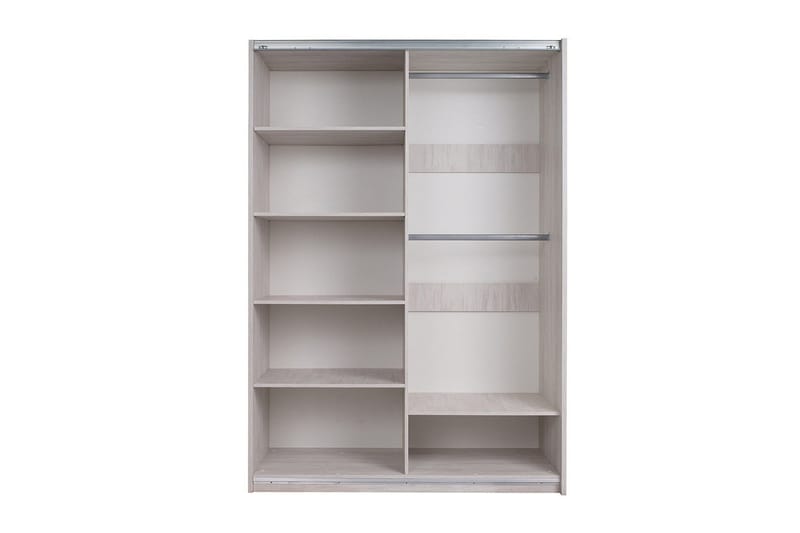 Najera Garderob 150x68,5x215 cm - Ek|Svart - Förvaring - Garderober & garderobssystem