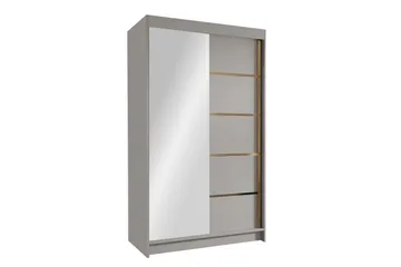 Narbonne Garderob med Spegel 100x200 cm - Beige - Förvaring - Garderober & garderobssystem