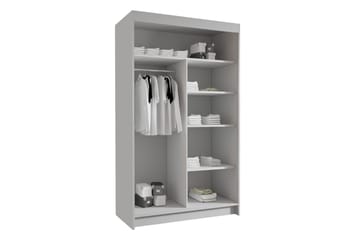 Narbonne Garderob med Spegel 100x200 cm - Svart - Förvaring - Garderober & garderobssystem