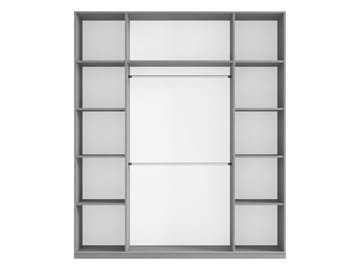 Olvik Garderob med Spegel 200x244 cm - Beige - Förvaring - Garderober & garderobssystem