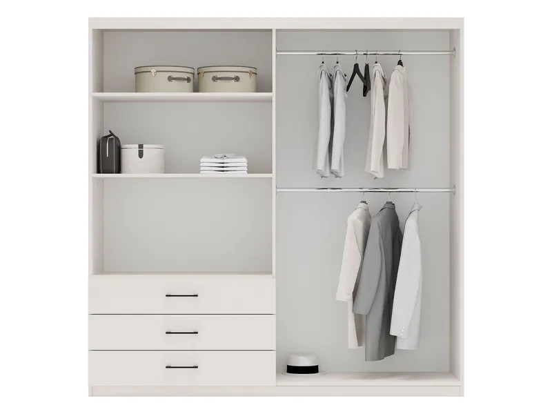 Pekin Garderob med Spegel 215 cm - Förvaring - Garderober & garderobssystem