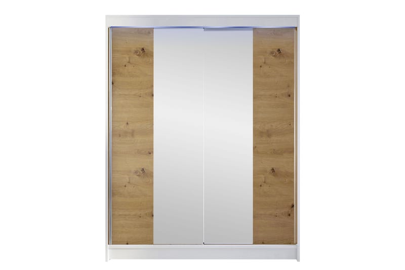 Pickering Garderob m. Spegel 150x200 cm - Beige - Förvaring - Garderober & garderobssystem