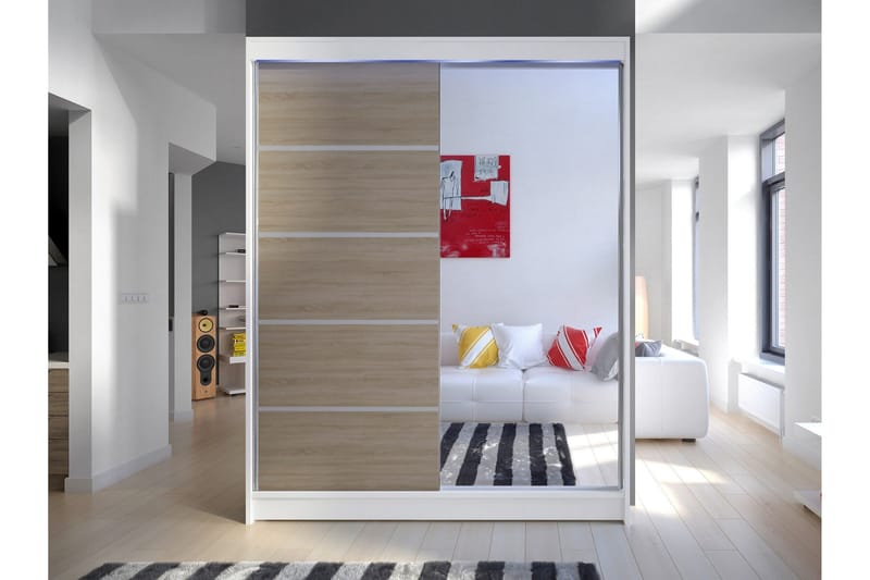 Pickering Garderob m. Spegel 150x200 cm - Förvaring - Garderober & garderobssystem