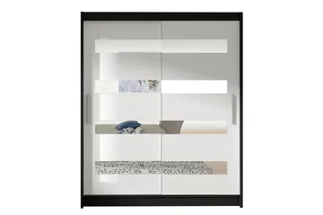 Presto Garderob 58x150 cm - Svart/Vit - Förvaring - Garderober & garderobssystem