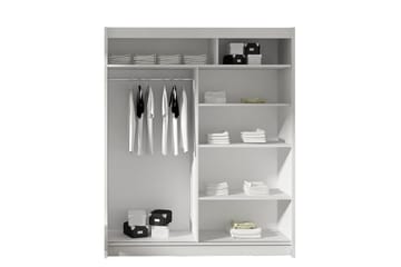Presto Garderob 58x150 cm - Vit/Svart - Förvaring - Garderober & garderobssystem