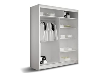 Presto Garderob 58x150 cm - Vit/Svart - Förvaring - Garderober & garderobssystem