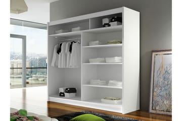 Rilievo Garderob m. Spegel 180x215 cm - Brun - Förvaring - Garderober & garderobssystem