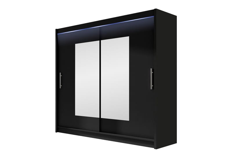Rilievo Garderob m. Spegel 180x215 cm - Brun - Förvaring - Garderober & garderobssystem