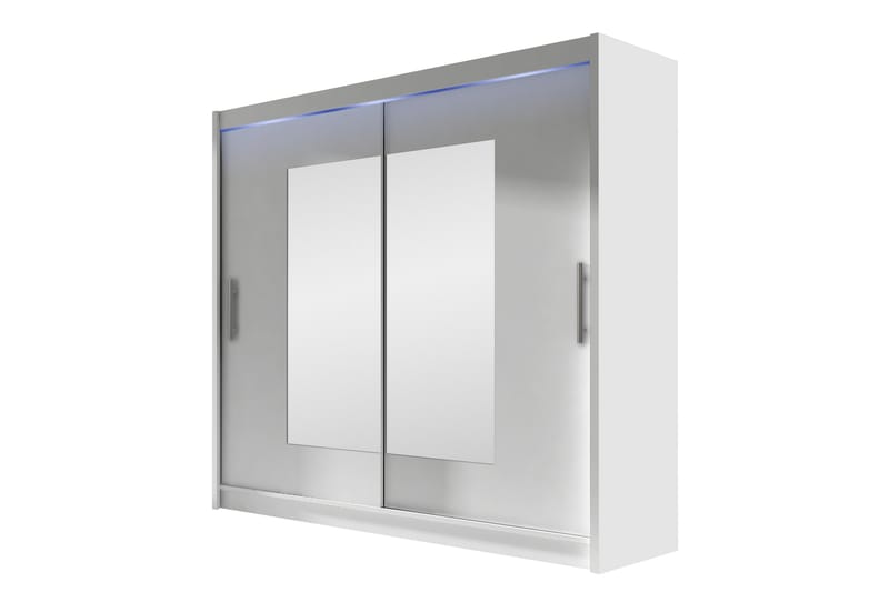 Rilievo Garderob m. Spegel 180x215 cm - Vit - Förvaring - Garderober & garderobssystem