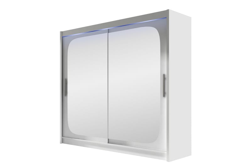 Rilievo Garderob m. Spegel 180x215 cm - Vit - Förvaring - Garderober & garderobssystem