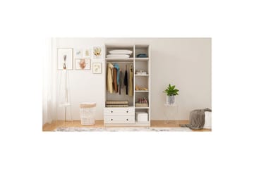 Rynric Garderob 105x184 cm - Matt Vit - Förvaring - Garderober & garderobssystem