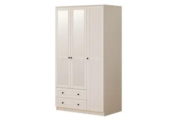 Rynric Garderob 105x184 cm - Matt Vit - Förvaring - Garderober & garderobssystem