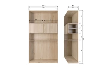 Överskåp Modulär - 199x110x40 cm - Förvaring - Skåp - Förvaringsskåp