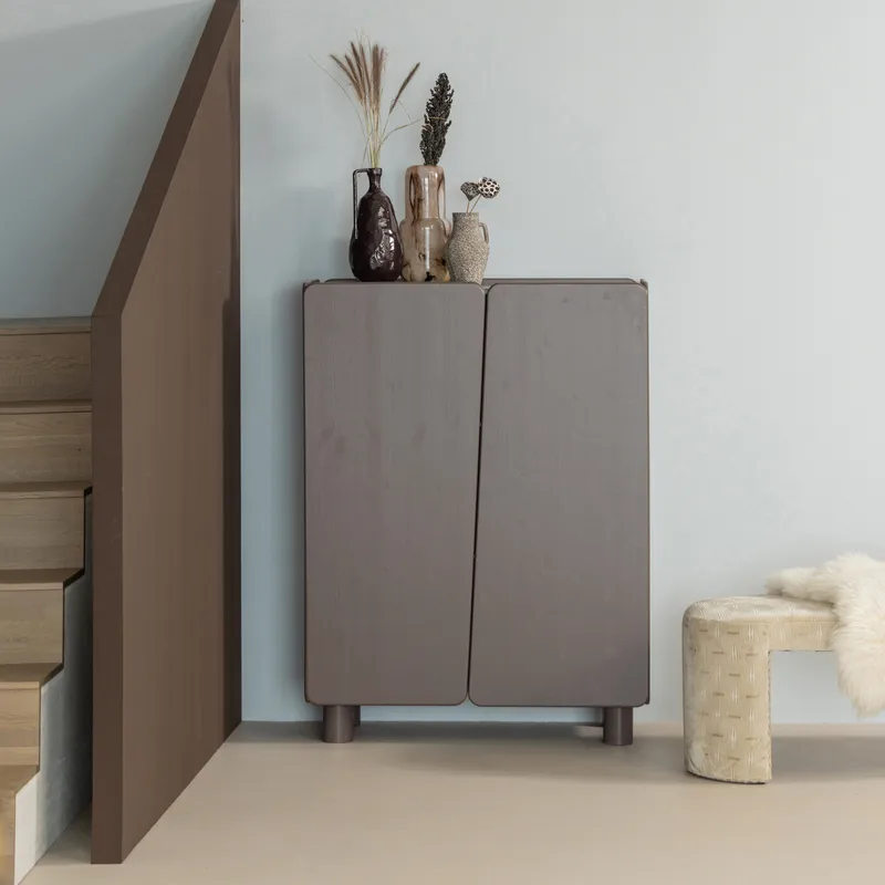 2-dörrars Skåp Root 100 cm - Tryffelbrun - Förvaring - Skåp - Förvaringsskåp