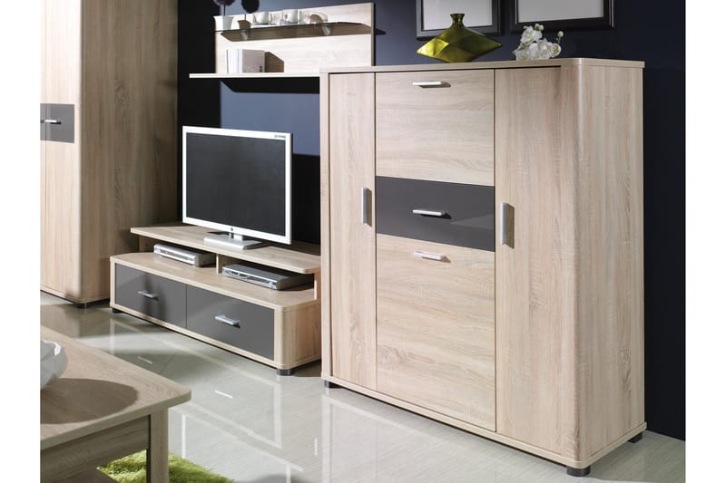 Afarin Highboard - Brun - Förvaring - Skåp - Förvaringsskåp