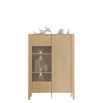 Aggarwal Vitrinskåp 103 cm med Belysning - Förvaring - Skåp - Vitrinskåp