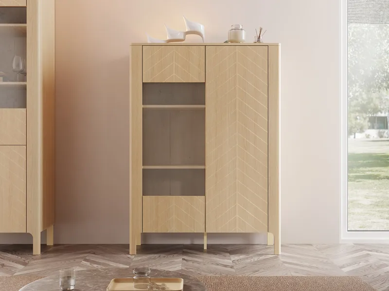 Aggarwal Vitrinskåp 103 cm - Förvaring - Skåp - Vitrinskåp